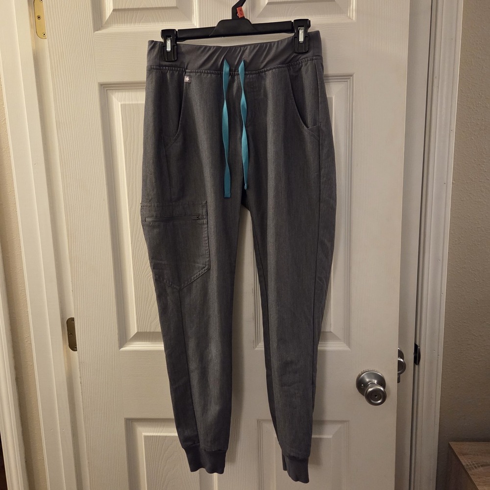 Figs Technical Collection sz XS gray jogger pants scrubs elastic waist